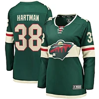 Women's Fanatics Ryan Hartman Green Minnesota Wild Home Breakaway Player Jersey