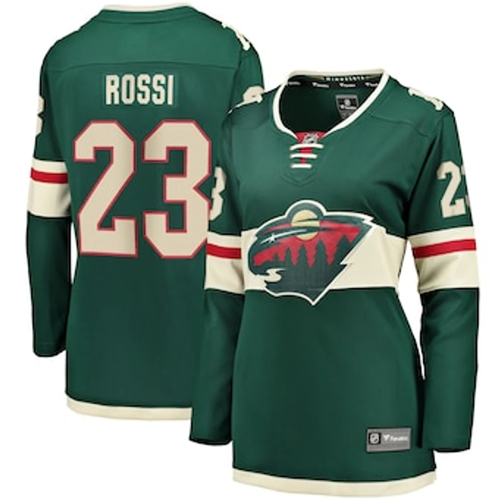 Women's Fanatics Marco Rossi Green Minnesota Wild Home Breakaway Player Jersey