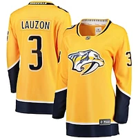 Women's Fanatics Jeremy Lauzon Gold Nashville Predators Home Breakaway Player Jersey