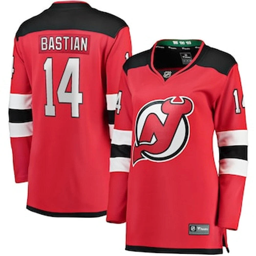 Women's Fanatics Nathan Bastian Red New Jersey Devils Home Team Breakaway Player