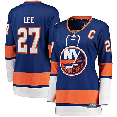 Women's Fanatics Anders Lee Royal New York Islanders Home Captain Patch Breakaway Player Jersey