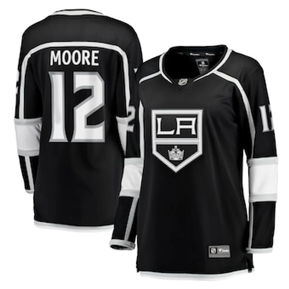 Women's Fanatics Trevor Moore Black Los Angeles Kings Home Breakaway Player Jersey