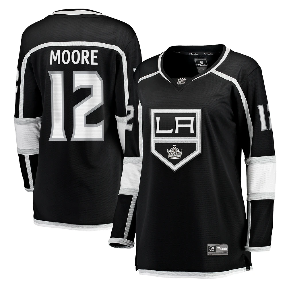 Women's Fanatics Trevor Moore Black Los Angeles Kings Home Breakaway Player Jersey