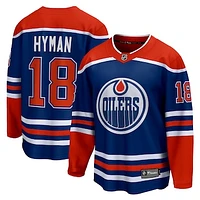 Men's Fanatics Zach Hyman Royal Edmonton Oilers Home Breakaway Player Jersey