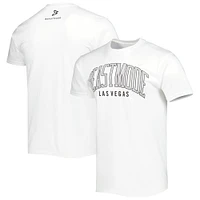 Men's White Beast Mode Logo Collegiate T-Shirt