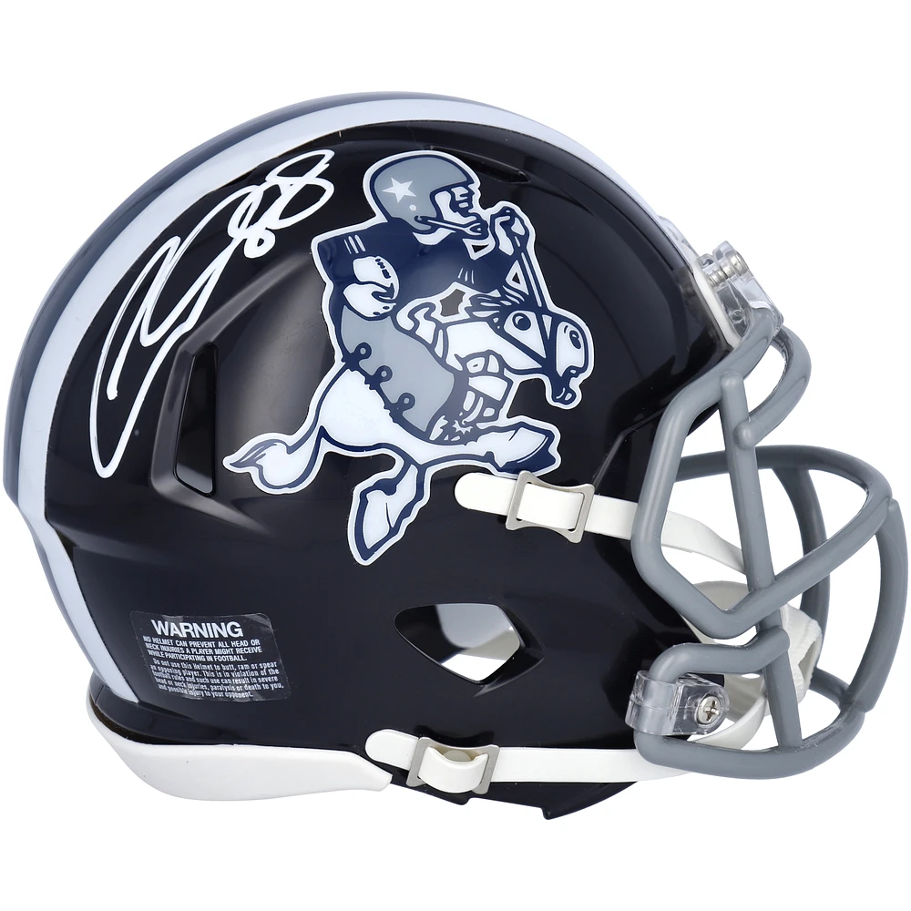 CeeDee Lamb Dallas Cowboys Autographed Riddell Cowboy Joe Speed Mini Helmet