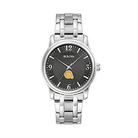 Men's Bulova Black Albany State Golden Rams Stainless Steel Corporate Collection Watch