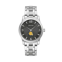 Men's Bulova Black Albany State Golden Rams Stainless Steel Corporate Collection Watch
