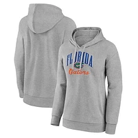 Women's Gray Florida Gators Victory Script Pullover Hoodie