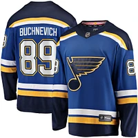 Men's Fanatics Pavel Buchnevich Blue St. Louis Blues Home Breakaway Player Jersey