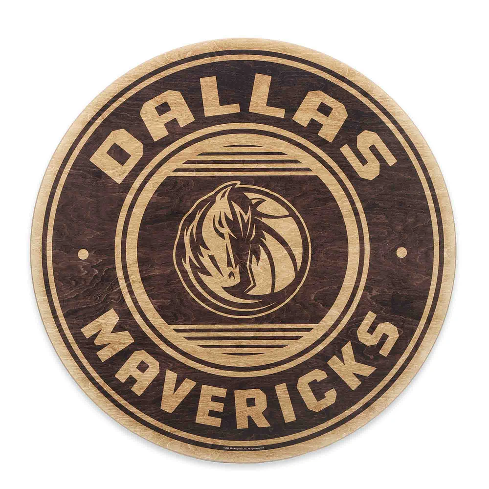 Dallas Mavericks 23'' x 23'' Circle Logo Wood Sign