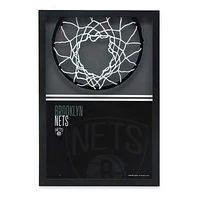 Brooklyn Nets 12'' x 17'' Glass Framed Sign