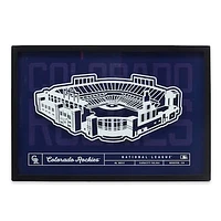 Colorado Rockies 16'' x 23'' Stadium Glass Framed Sign