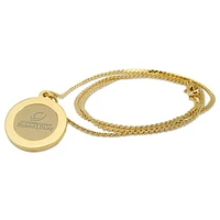 Women's Gold Richard J Daley College Bulldogs Pendant Necklace