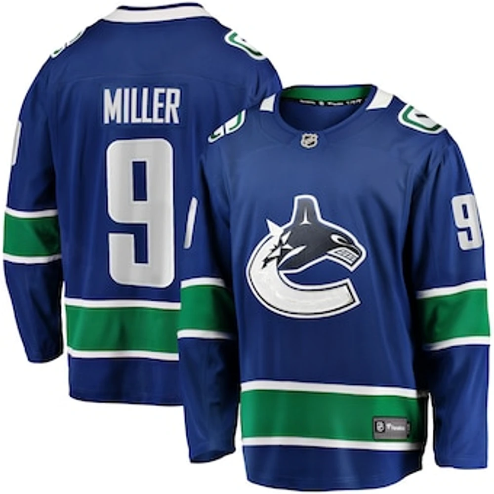 Men's Fanatics J.T. Miller Blue Vancouver Canucks Home Breakaway Player - Jersey