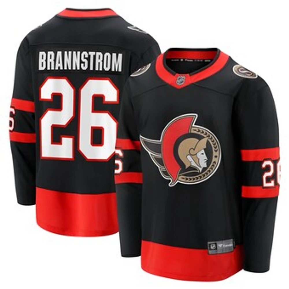 Men's Fanatics Erik Brannstrom Black Ottawa Senators Home Breakaway Player - Jersey