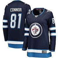 Women's Fanatics Kyle Connor Navy Winnipeg Jets Home Breakaway Player - Jersey