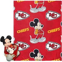 Northwest x Disney Kansas City Chiefs Mickey Hugger Pillow & Silk Touch Throw Set