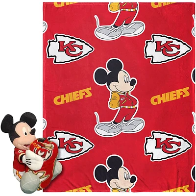 Northwest x Disney Kansas City Chiefs Mickey Hugger Pillow & Silk Touch Throw Set