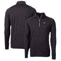 Men's Cutter & Buck Cincinnati Bearcats Adapt Eco Knit Stretch Recycled Quarter-Zip Pullover Top