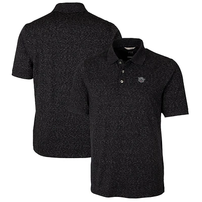 Men's Cutter & Buck Black Cincinnati Bearcats Advantage Space Dye Tri-Blend Polo