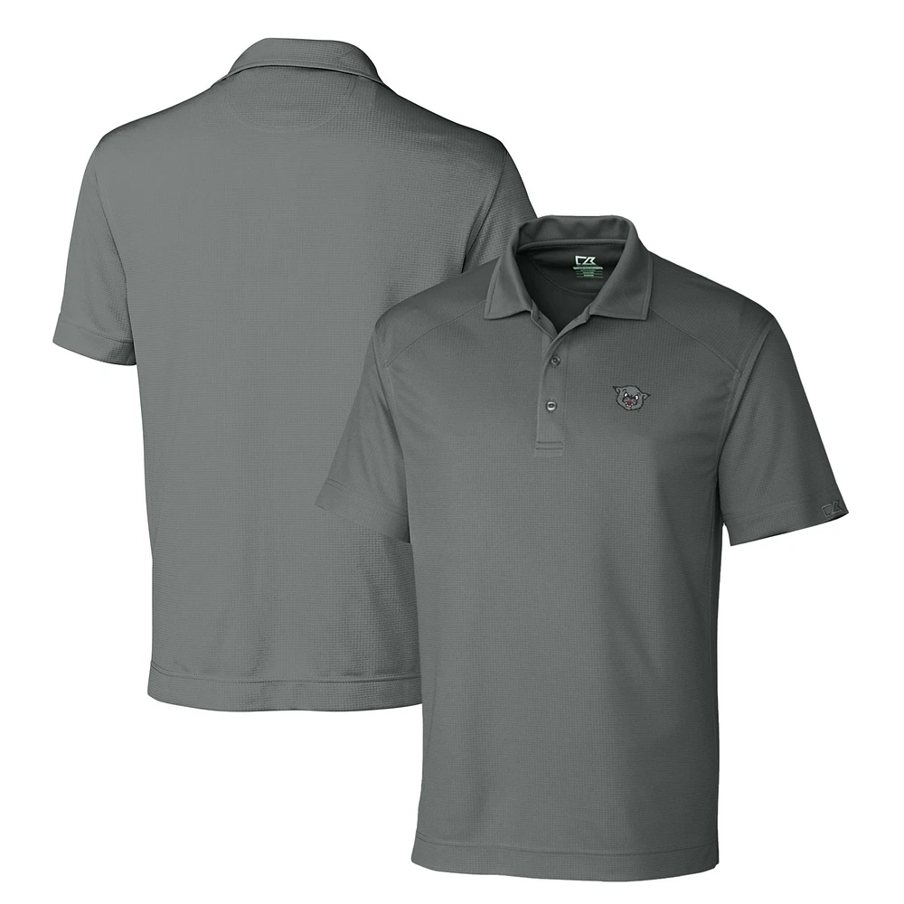 Men's Cutter & Buck Steel Cincinnati Bearcats DryTec Genre Textured Solid Polo