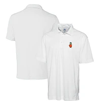 Men's Cutter & Buck White UCF Knights DryTec Genre Textured Solid Polo