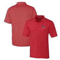 Men's Cutter & Buck Delaware Fightin' Blue Hens Forge Pencil Stripe Stretch Polo