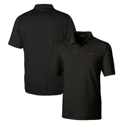 Men's Cutter & Buck New Mexico State Aggies Forge Pencil Stripe Stretch Polo