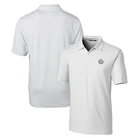 Men's Cutter & Buck TCU Horned Frogs Forge Pencil Stripe Stretch Polo