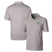 Men's Cutter & Buck Tulane Green Wave Forge Pencil Stripe Stretch Polo