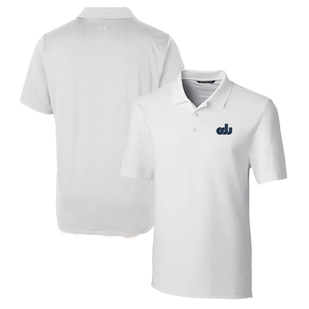 Men's Cutter & Buck White Old Dominion Monarchs Forge Stretch Polo