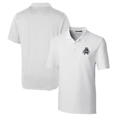 Men's Cutter & Buck White Utah State Aggies Forge Stretch Polo