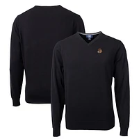 Men's Cutter & Buck Black Oregon State Beavers Lakemont Tri-Blend V-Neck Pullover Sweater