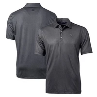 Men's Cutter & Buck Black Cincinnati Bearcats Pike Banner Stretch Polo