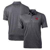 Men's Cutter & Buck Black Western Kentucky Hilltoppers Pike Banner Stretch Polo