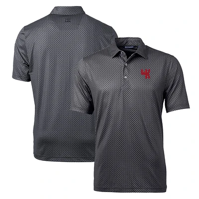 Men's Cutter & Buck Black Western Kentucky Hilltoppers Pike Banner Stretch Polo
