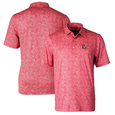 Men's Cutter & Buck NC State Wolfpack Pike Constellation Stretch Polo