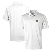 Cutter & Buck White Grambling Tigers Primary Team Logo Prospect Textured Stretch Polo