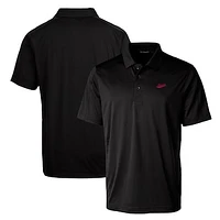 Cutter & Buck Black New Mexico State Aggies Primary Team Logo Prospect Textured Stretch Polo