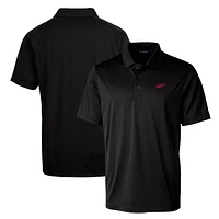 Cutter & Buck Black New Mexico State Aggies Primary Team Logo Prospect Textured Stretch Polo