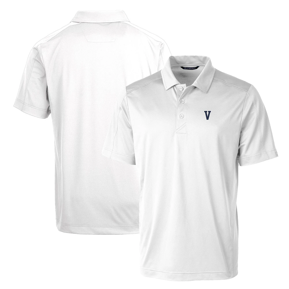 Cutter & Buck White Villanova Wildcats Primary Team Logo Prospect Textured Stretch Polo