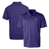 Cutter & Buck Northwestern Wildcats Primary Team Logo Prospect Textured Stretch Polo