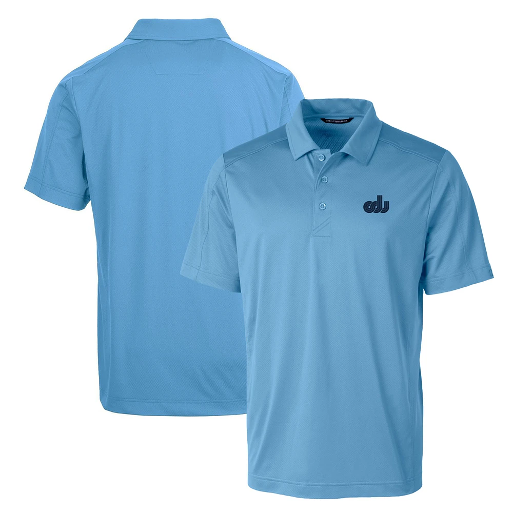 Cutter & Buck Light Blue Old Dominion Monarchs Primary Team Logo Prospect Textured Stretch Polo