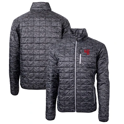 Cutter & Buck Black Western Kentucky Hilltoppers Primary Team Logo Rainier PrimaLoft Eco Insulated Printed Full-Zip Puffer Jacket