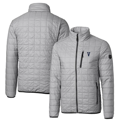Cutter & Buck Gray Villanova Wildcats Primary Team Logo Rainier PrimaLoft Eco Insulated Full-Zip Puffer Jacket