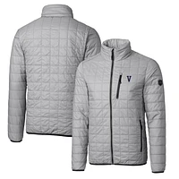 Cutter & Buck Gray Villanova Wildcats Primary Team Logo Rainier PrimaLoft Eco Insulated Full-Zip Puffer Jacket