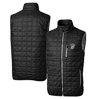 Cutter & Buck Black Mississippi State Bulldogs Primary Team Logo Rainier PrimaLoft Eco Insulated Full-Zip Puffer Vest