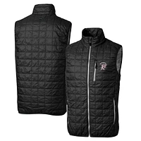 Cutter & Buck Black Mississippi State Bulldogs Primary Team Logo Rainier PrimaLoft Eco Insulated Full-Zip Puffer Vest