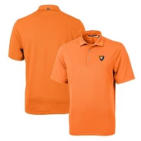 Men's Cutter & Buck Orange Illinois Fighting Illini Team Logo Virtue Eco Pique Recycled Polo